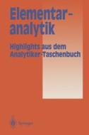 Elementaranalytik edito da Springer Berlin Heidelberg