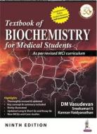 Textbook of Biochemistry for Medical Students di Dm Vasudevan edito da Jaypee Brothers Medical Publishers Pvt Ltd
