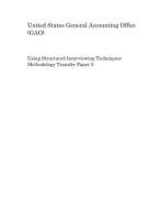 Using Structured Interviewing Techniques: Methodology Transfer Paper 5 di United States General Accounting of Gao edito da INDEPENDENTLY PUBLISHED