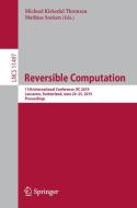 Reversible Computation edito da Springer International Publishing