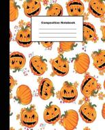 Composition Notebook: Cute Sweet Pumpkin Halloween Pattern Background Wide Ruled Paper di Tom's Sunshine edito da LIGHTNING SOURCE INC
