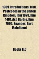 1959 Introductions: Risk, Postcodes In T di Books Llc edito da Books LLC, Wiki Series