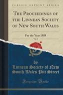 The Proceedings Of The Linnean Society Of New South Wales, Vol. 8 di Linnean Society of New South Wal Street edito da Forgotten Books
