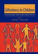Handbook Of Giftedness In Children edito da Springer-verlag New York Inc.