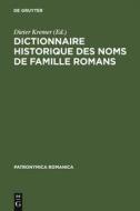 Dictionnaire historique des noms de famille romans edito da De Gruyter