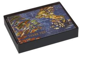 Wendy Gold Ocean Life Luxe Thank You Notes di Galison edito da Galison