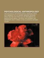 Psychological Anthropology: Cora Dubois, di Books Llc edito da Books LLC, Wiki Series