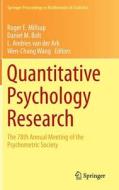 Quantitative Psychology Research edito da Springer-Verlag GmbH