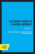 California Studies In Classical Antiquity, Volume 7 edito da University Of California Press