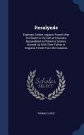 Rosalynde di Thomas Lodge edito da Sagwan Press