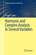 Harmonic and Complex Analysis in Several Variables di Steven G. Krantz edito da Springer International Publishing
