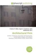 Architectural Firm edito da Alphascript Publishing