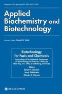 Biotechnology for Fuels and Chemicals edito da Humana Press