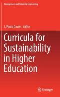 Curricula For Sustainability In Higher Education edito da Springer International Publishing Ag