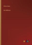 An Address di William Bates edito da Outlook Verlag