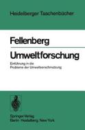 Umweltforschung di G. Fellenberg edito da Springer Berlin Heidelberg