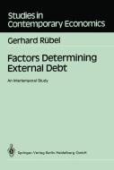 Factors Determining External Debt di Gerhard Rübel edito da Springer Berlin Heidelberg