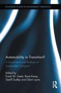 Automobility in Transition? edito da Taylor & Francis Ltd