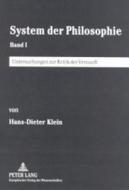 System der Philosophie di Hans-Dieter Klein edito da Lang, Peter GmbH