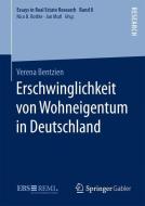Erschwinglichkeit von Wohneigentum in Deutschland di Verena Bentzien edito da Springer Fachmedien Wiesbaden