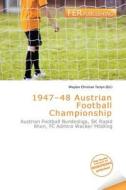 1947-48 Austrian Football Championship edito da Fer Publishing