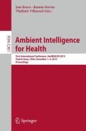 Ambient Intelligence for Health edito da Springer-Verlag GmbH