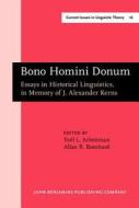 Bono Homini Donum edito da John Benjamins Publishing Co