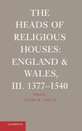 The Heads of Religious Houses edito da Cambridge University Press