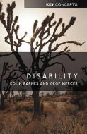 Disability di Colin Barnes edito da Polity Press
