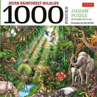 Asian Rainforest Wildlife - 1000 Piece Jigsaw Puzzle edito da Tuttle Publishing