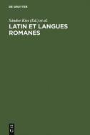 Latin et langues romanes edito da De Gruyter