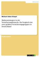 Markenstrategien in der Versicherungsbranche. Ein Vergleich der zwei größten Versicherungsgruppen in Deutschland di Michael Adam Kimpel edito da GRIN Verlag