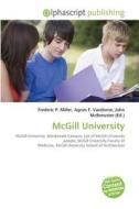 McGill University edito da Alphascript Publishing