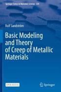 Basic Modeling and Theory of Creep of Metallic Materials di Rolf Sandström edito da Springer Nature Switzerland