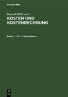 Verfahren, II di Konrad Mellerowicz edito da De Gruyter