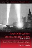 Twentieth-Century British and Irish Poetry di O& edito da Wiley-Blackwell