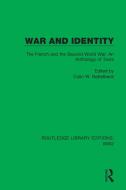 War And Identity edito da Taylor & Francis Ltd