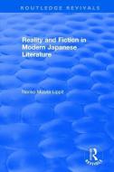 Reality and Fiction in Modern Japanese Literature di Noriko Mizuta Lippit edito da Taylor & Francis Ltd