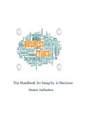 The Handbook of Integrity for Business di Owner edito da Blurb