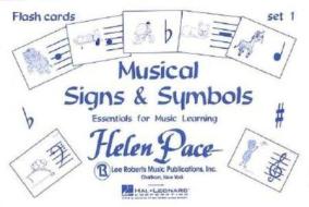 Musical Signs and Symbols Set I 24 Cards 48 Sides Flash Cards Moppet di Robert Pace edito da HAL LEONARD PUB CO