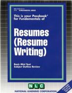 Resumes (Resume Writing) di National Learning Corporation edito da National Learning Corp