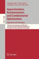 Approximation, Randomization, and Combinatorial Optimization. Algorithms and Techniques edito da Springer Berlin Heidelberg