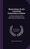 Observations On The Terrestrial Pulmonifera Of Maine di Edward Sylvester Morse edito da Palala Press
