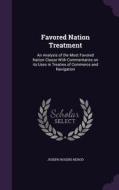 Favored Nation Treatment di Joseph Rogers Herod edito da Palala Press