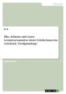 Elke, Johanna und Laura. Lernprozessanalyse dreier Schülerinnen im Lehrstück "Dorfgründung" di N. H. edito da GRIN Verlag