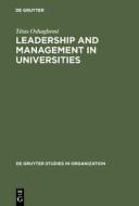 Leadership and Management in Universities di Titus Oshagbemi edito da De Gruyter