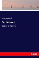 Res Judicatae di Augustine Birrell edito da hansebooks