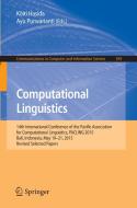 Computational Linguistics edito da Springer Singapore