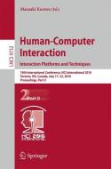 Human-Computer Interaction. Interaction Platforms and Techniques edito da Springer International Publishing