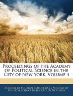 Proceedings Of The Academy Of Political edito da Nabu Press